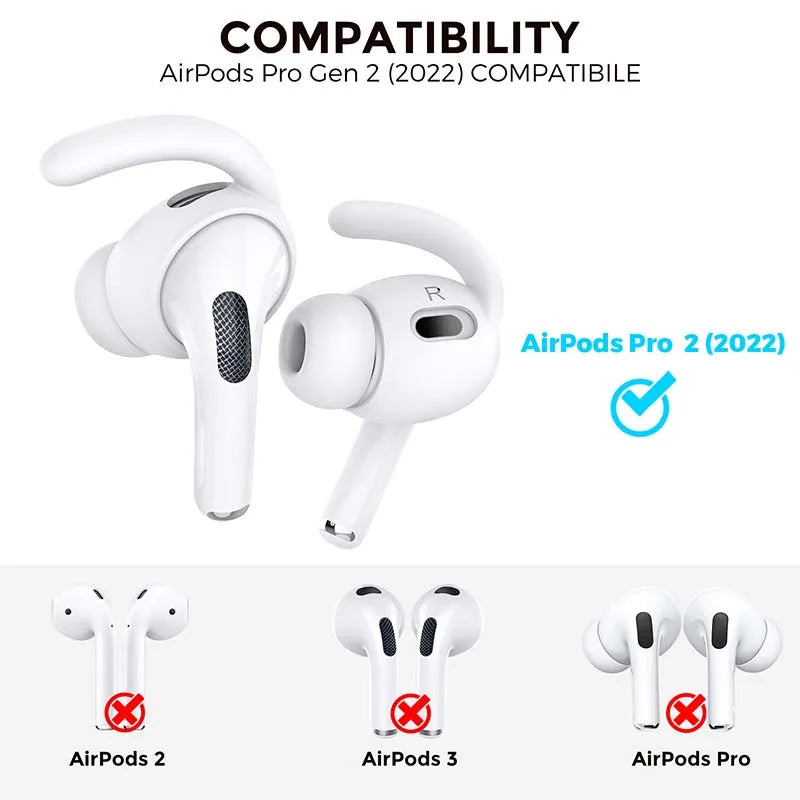 Ear Pads for AirPods Pro2 - Silicone Eartips 2pcs