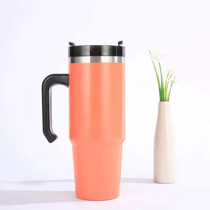 30Oz Car Cup with Handle - Stainless Steel Thermal Mug