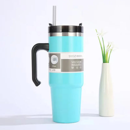 30Oz Car Cup with Handle - Stainless Steel Thermal Mug